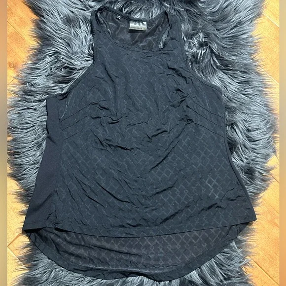 Gymshark Go Mesh Vest Black Performance Tank Size Medium - Picture 2 of 8